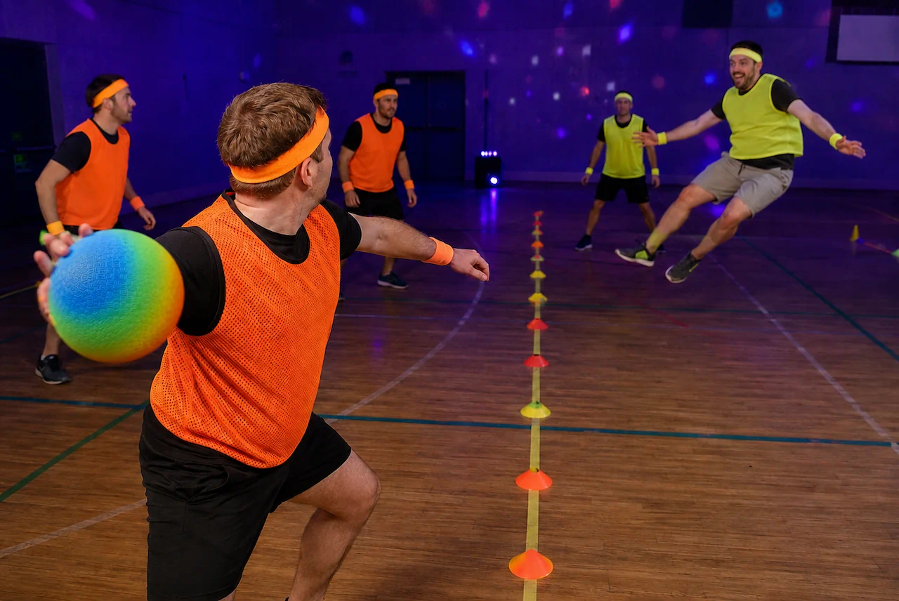 Glow-in-the-Dark Sports stag do activity in Newcastle