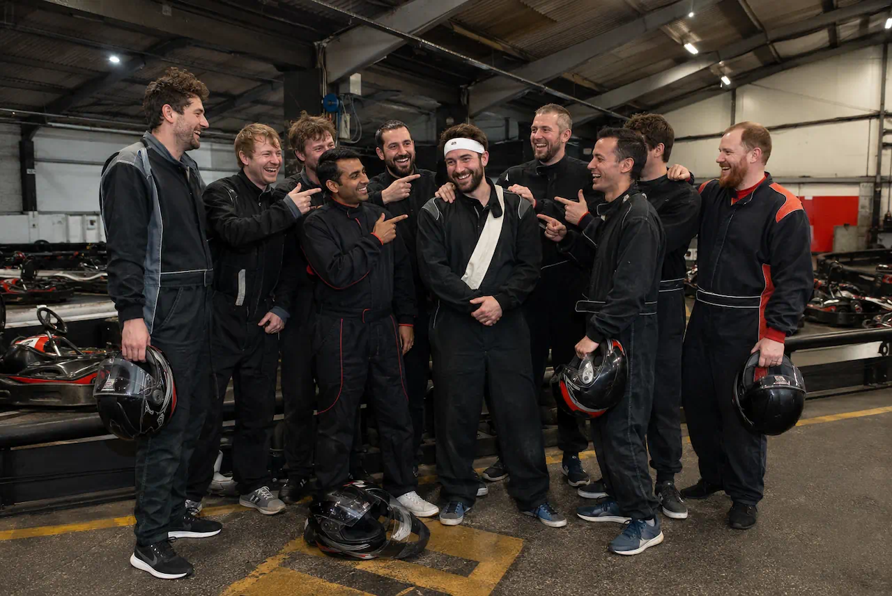 Go Karting for stag groups in Newcastle