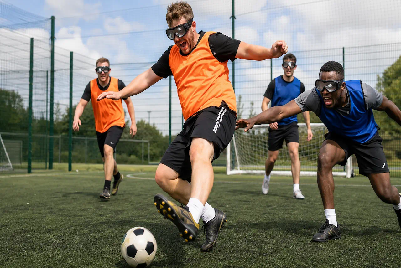 Goggle Football for Newcastle stag groups