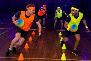 Neon sports Newcastle stag party activity