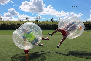 Adult Bubble Football match in Newcastle