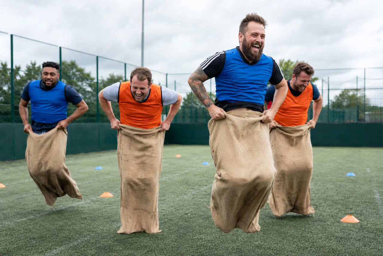 Old School Sports Day stag do activity in Newcastle